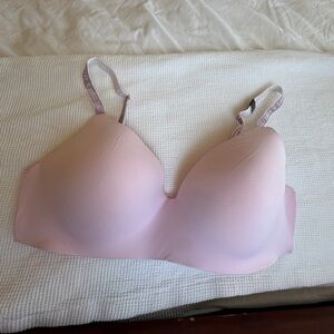 Victoria K Pink T-Shirt Bra with Molded Cups